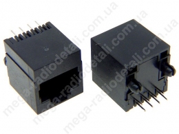 Гніздо RJ45 на плату вертикальне