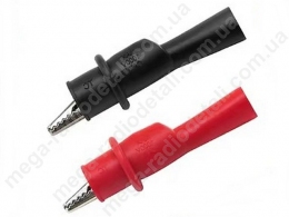 Крокодил сигнальний під щуп (2шт) L= 50mm ізольовані