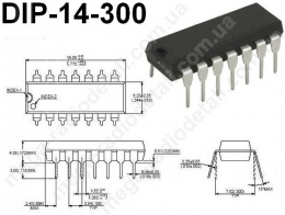 Микроконтроллер PIC16F676-I/P DIP-14