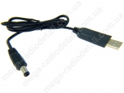 Перетворювач напруги. підвищ. 5V USB в 12V 5.5*2.1mm 0.6А с кабелем
